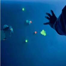 1/2/4/6/8/10/12pcs Glow Sticky Balls, Can Adhere To Ceiling, Stress Relief, Glow In The Dark, Fun Fidget Toys, Suitable For Adults To Relieve Anxiety And Stress - Multicolor - View 2