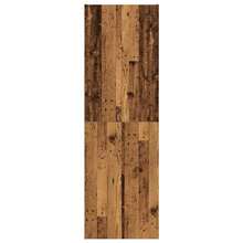 vidaXL Buffet haut vieux bois 60x32x190 cm bois d'ingénierie - Tabac - Voir 5