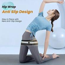 Breathable Lifting & Shaping Elastic Waist Belt, Suitable For Daily Home Fitness Exercise, Unisex Design - Black - View 6