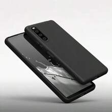 1 Black Phone Case, Compatible With Sony Xperia 10 IV/ Xperia 10 II/ Xperia 1/ Xperia 1 IV Phone Cases. The Cover Is Made Of Soft And Comfortable Material, Providing Anti-Slip, Anti-Sweat, And Anti-Fingerprint Protection. - Black - View 1