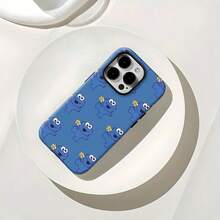 Estuche para teléfono con patrón divertido de Cookie Monster Compatible con estuches para teléfonos   17  16 Pro Max  15 Pro Max  13 y  12 Brinda protección contra golpes y caídas Un gran regalo para familiares, amigos, seres queridos, novios/novias y para Año Nuevo - Blanco - Ver 8