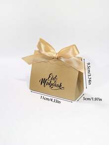 10pcs Eid Mubarak Gift Box Elegant Paper Favor Packaging With Satin Ribbon Bow, Luxury Rectangular Candy Treat Box For Ramadan And Eid Al-Fitr Celebration, Islamic Holiday Gift Wrapping For Chocolates Sweets Cookies Jewelry And Small Presents, Muslim Party Favor Boxes For Iftar Dinner Table Decor, Festive Religious Event Packaging Supplies - 11 X 9.5 X 5 cm - View 10