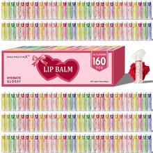 160 Pieces/Box, 16 Flavors, Moist And Dry Lips, Valentine's Day Gift, Mother's Gift, Party Supplies Gift, Souvenir Gift, Christmas Sock Stuffing - 160PCS16香味潤唇膏套裝 - 查看 3