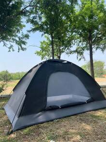 1 cort de camping cu plasă de țânțari, portabil și ușor de asamblat, acoperit cu argint pentru umbrire solară, potrivit pentru activități în aer liber, camping, parc, picnic, pescuit, echipament de camping, articole esențiale pentru camping - Multicolor - Vizualizare 4