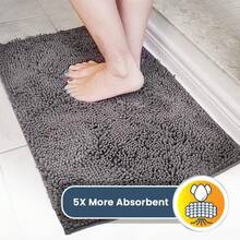 Super Absorbent Microfiber Dog Doormat For Muddy Paws, Washable Non-Slip Pet Mat, Quick-Drying Chenille Entrance Mat, Machine Washable Indoor/Outdoor Mat