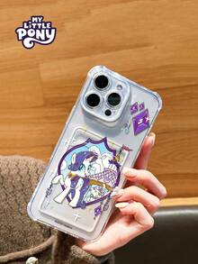 MY LITTLE PONY Official Genuine Phone Case, Card Holder Phone Case, Shock-Proof & Scratch-Resistant Phone Case Compatible With IPhone 17, 17 Pro, 17 Pro Max, 11, 12, 13, 14, 15, 16 Pro, 16 Pro Max, 14 Plus, 15 Plus, 16 Plus, XR, XS Max, Women's Exclusive Phone Case - Clear - View 4