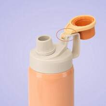 TYESO 900ML (30OZ) Vacuum Insulated Water Bottle With Carrying Handle, Iridescent Colors. Stainless Steel Coffee Cup With Straw,  Bottle, Thermal Cup, 100% Leak-Proof, Keeps Temperature For 24 Hours For Hot/Cold Drinks Or 10 Hours For Hot Drinks. Suitable For Water, Iced Tea, Coffee, Smoothies And Other Beverages. An Ideal Choice For Festive Or Birthday Gifts. Personalized Mugs, Home, Baby Gifts, Ideal Gifts For Him, Ideal Gifts For Her, Son, Daughter - Rosa-Colorido- Inox - 查看 8