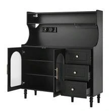 Buffets & Sideboards - Black + MDF-1 - View 8