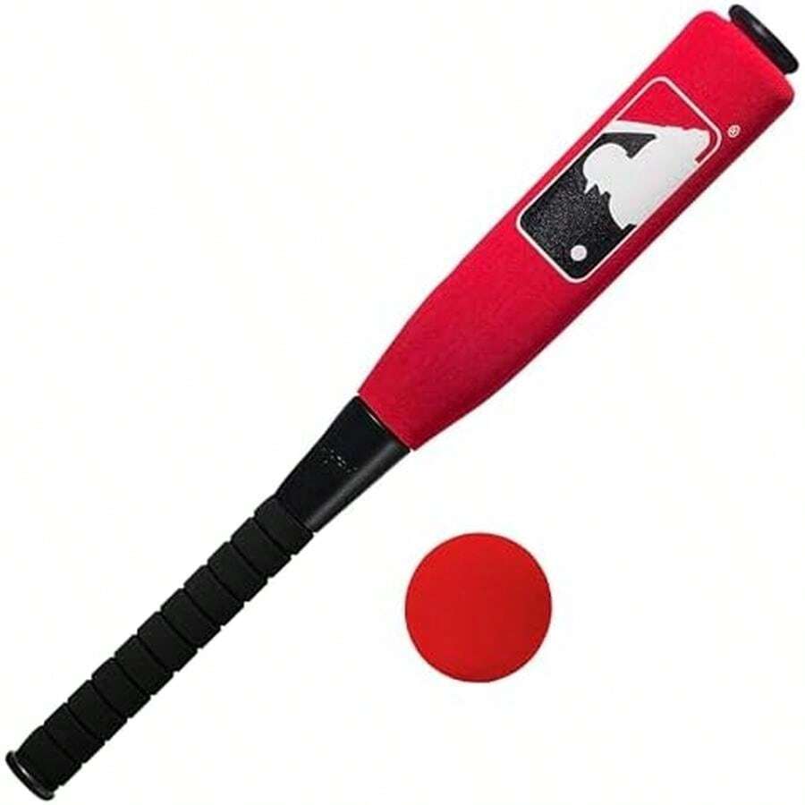 Franklin Sports  Juego de Bate y Pelota de béisbol de Espuma de Gran tamaño - Rojo-Conjunto de béisbol - Ver 1