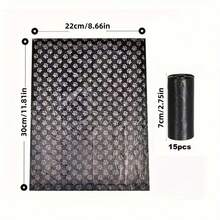 150pcs/10rolls + 1pc Dog Poop Bag Dispenser, Printed Pet Waste Bags - Multicolor - View 2