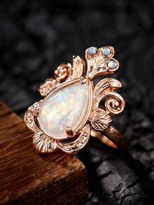 1pc Elegant Cubic Zirconia Ring, Women's Style, Suitable For Wedding, Engagement, Anniversary, Party, Valentine's Day And Other Occasions - 1# - View 3
