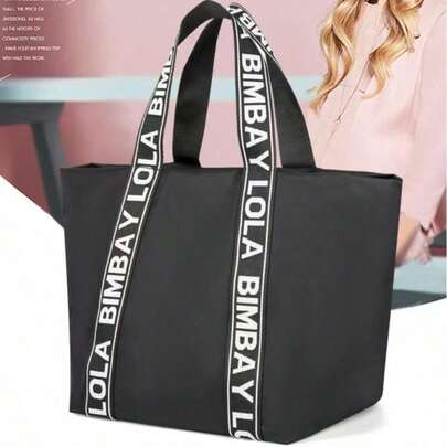 Bolso de hombro grande de nailon para mujer, bolso de mano con múltiples bolsillos y cremallera para el trabajo, viajes y el campus, bolso espacioso para el tiempo libre con correa ajustable.