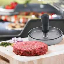 手动不粘汉堡肉饼压模，家用厨房汉堡肉饼制作器 - 彩色 - 查看 4