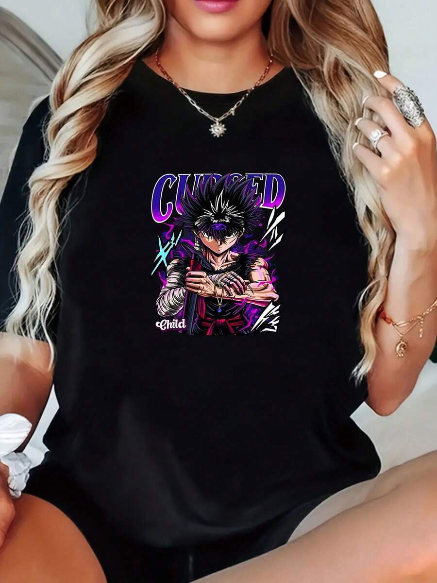 Women Sports Tees & Tanks - Black - View 1