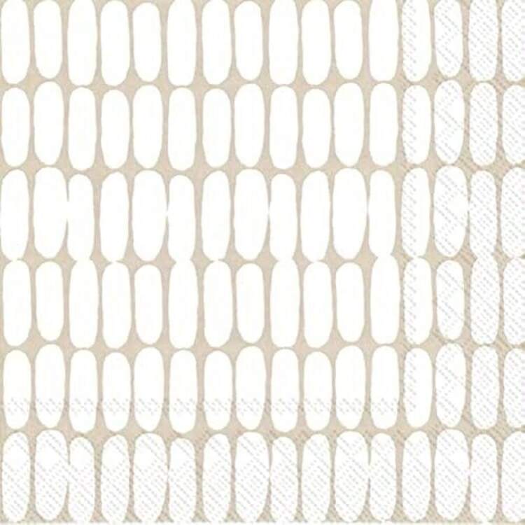 IHR Home Range - Servilletas desechables de 3 capas de papel para fiesta, paquete de servilletas de 5 x 5 pulgadas, crema Alku, 20 unidades(default) - Multicolor - Añade 1
