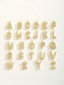 1件个性化时尚甜美3D星星爱心可打开字母吊坠项链，适合儿童、女孩、朋友、女朋友、母亲、生日、情人节、母亲节、周年纪念日、节日、庆典礼物、日常配饰 - 金色 - 查看 6