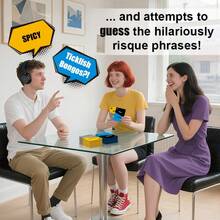 Headphone Lip Reading Party Game: Family & Adult Interactive Card Battle Board Game For Game Nights - Multicolor - View 7