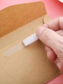 1pc Double-Sided Adhesive High-Viscosity Thin Model Handmade Tape Spring Couplets - Both Sides Have Strong Sponge Coating, Transparent, No Trace Left. Adhesive Tape For Fixing Walls And Pasting Student And Children's Stationery. Ultra-Thin Double-Sided Adhesive Tape. - White - View 2