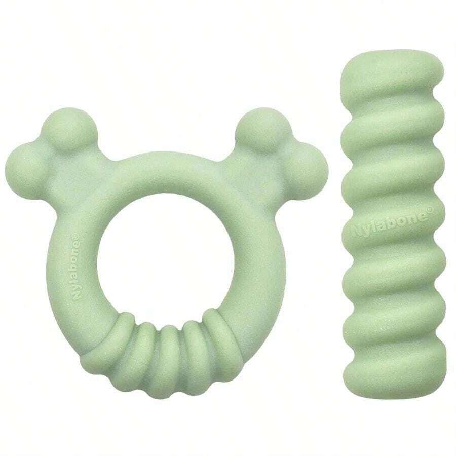 Sensory Material Puppy Chew Toys Bundle Puppy Teething Toys For Boredom Amp Stimulation Puppy Supplies AllergenFree Peanut Butter And Chicken Flavor, Small Regular 2 Count - BundleSmallRegularUp - View 1