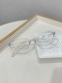 1pc Men's Casual Retro Cat Eye Black Small Frame Plain Glasses, Suitable For Daily Wear And Street Photography - Multicolor - View 10