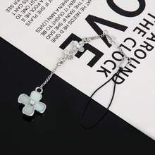 Anime "I Want To Tell You" From Me To You Keychain, Featuring Characters Aoi Kunieda And Shuuji Kazamatsuri, Flower Couple Phone Strap Pendant, Key Chain Accessory, Valentine's Day Gift, Couple Keychain Phone Strap