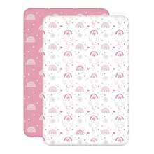 Baby Bedside Bassinet Sheets Fitted, Super Soft Microfiber 33"X20"Compatible With Baby Delight Dream On Me & Most Rectangle Bedside Sleeper Bassinet Mattresses