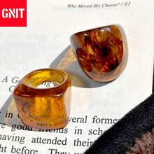 GNIT Handcrafted Natural Amber Color Bead Bracelet - Gradient Rainbow Blood Resin, Bohemian Style, Translucent Brown To Orange Yellow Finish, Everyday Elegance, Smooth Texture, Ideal For Casual Attire, Bohemian Accessory|Rainbow Blood Amber Color Bead|Handcrafted Bracelet, Bohemian Jewelr