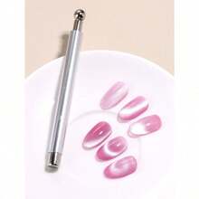 Double-Headed Cat Eye Nail Magnet Magnetic Pen Tool Sets Multifunctional Powerful Magnetic Cat Eye Gel Nail Polish Steel Ball Suction Art Design Accessories Wood Tools For Home Diy Salon Studio - Multicolor - View 12