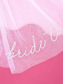 1 pieza Diadema con velo para la novia, velo de novia, accesorio para despedida de soltera - Multicolor - Ver 5