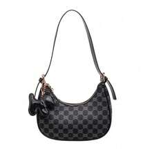 [Oferta exclusiva]Bolso de hombro cruzado para mujer 2026 nuevo diseño exclusivo bolso de luna retro con estilo de lujo minimalista bolso de mano bandolera bolso de axila elegante y moderno - Negro - Ver 1