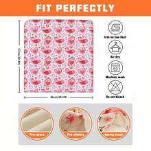 2/4/6pcs Heart Pattern Linen Chair Covers, Suitable For Home Decor, Living Room, Dining Room, Garden, Hotel, Party, Washable Polyester Material, Chair Seat Cushion Covers - Multicolor - View 10