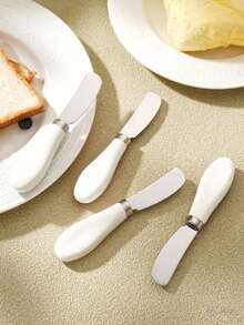 1pc/2pcs/4pcs/8pcs Stainless Steel Cheese Knife, Butter Knife, Spreader For Butter, Jam, Cream, Cheese