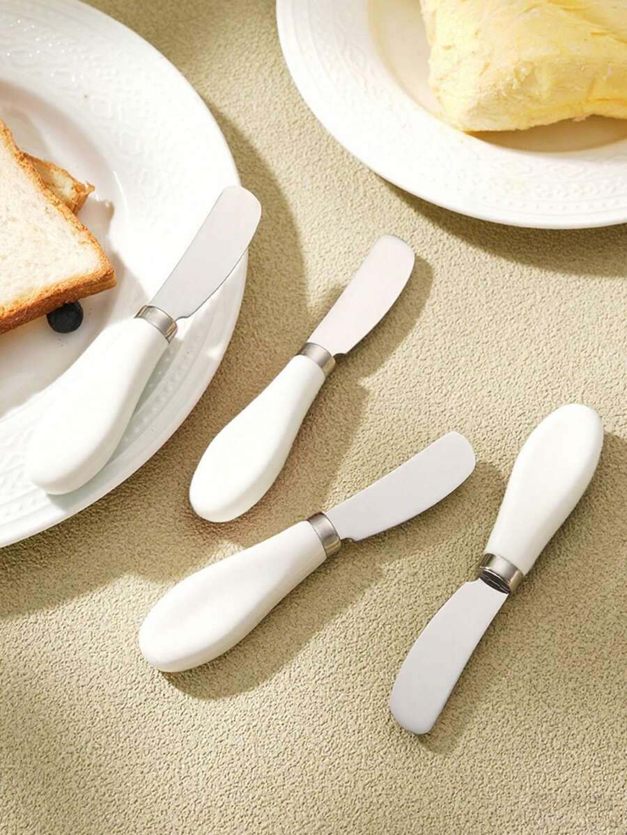 1pc/2pcs/4pcs/8pcs Stainless Steel Cheese Knife, Butter Knife, Spreader For Butter, Jam, Cream, Cheese