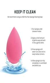 AOA Studio Collection Makeup Sponge Set Latex Free And High-Definition Set Of 6 Makeup Wonder Blender For Powder Cream And Liquid, Super Soft Wonder Beauty Cosmetic - trắng - Xem 9