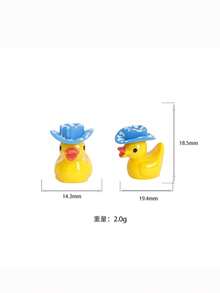 5pcs/15pcs/30pcs/45pcs Mini Resin 3D Solid Color Duck Figurines, Suitable For Water Landscape Decoration, Garden Accessories Creative Resin Crafts, Small Duck DIY Decorations, 3D Duck Ornaments - Multicolor - View 8