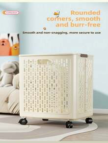 可折叠镂空设计洗衣篮，透气不凝露，浴室/阳台衣物收纳篮，节省空间家用洗衣篮，速干实用