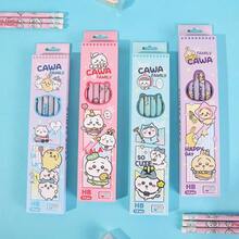 1 Set Cute Cartoon Character 2B Pencil With Eraser, Random Cartoon Style, Great For New Year, Valentine's Day, Easter Gifts