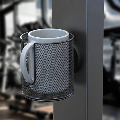 Magnetic Metal Cup Holder, No Installation Required, Waterproof And Drop-Proof Bathroom Cup Holder, Mouthwash Cup Holder, Suitable For Magnetic Attachment To Walls, Glass, Refrigerators, Etc.