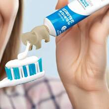 Gag Gifts - 1 PC White Elephant Gifts, Toothpaste Dispenser, Toothpaste Squeezer, Pranks 3D Printed Self Closing Toothpaste Caps Bathroom Accessories Bathroom Toothbrush Holders Lovers - 1 White - View 3