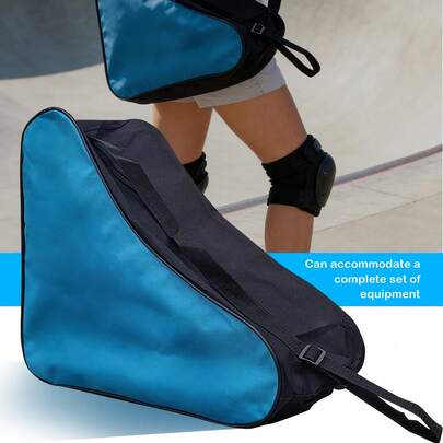 Bolsa para patines, bolsa de almacenamiento de equipo de protección, bolsa para equipo de esquí, bolsa de almacenamiento de patines para adultos, bolsa de hombro triangular impermeable
