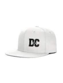 1pc Street Hip Hop Versatile DC Logo Print Flat Brim Baseball Cap, Adjustable Double Buckle, Comfortable Breathable Suitable For Daily Wear - Multicolor - View 9