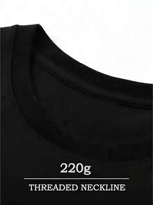 Anti Social Club Graphic Cropped T-Shirt For Boys And Girls Men, Women All Ages Family T-Shirt Letter New Streetwear Clothing Harajuku T-Shirt Cotton Half Sleeve Tee, Y2K Style Casual Cotton Classic Crewneck Design Tee - màu đen - Xem 4