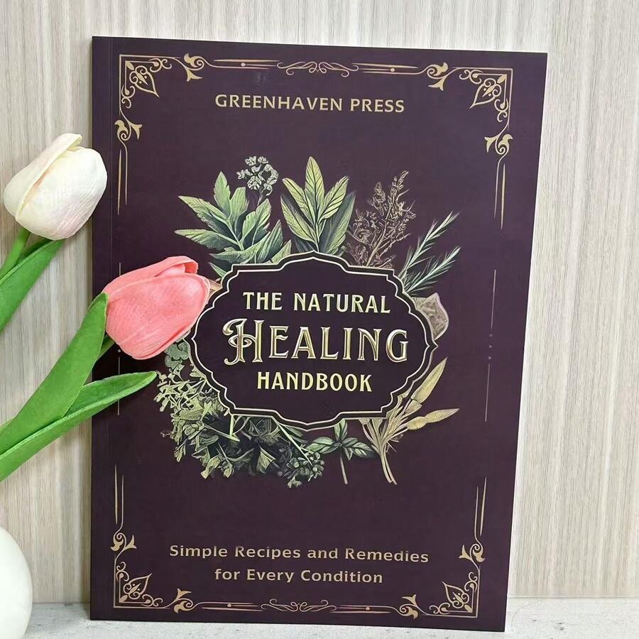 The Natural Healing Handbook - Holistic Health Guide With Herbal Remedies, DIY Self-Care Recipes For Pain Relief & Immunity Book - 棕色 - 查看 1