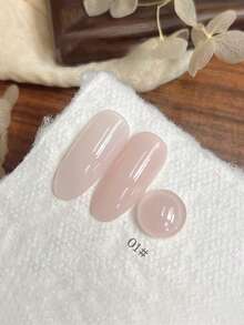 Miss Leia 1-9 15ml 春夏指甲油 - 玉粉色凝胶指甲油，美白百搭，啫喱肤感，透明彩色凝胶底油，新手友好型美甲，UV/LED固化，可浸泡半永久，适用于美甲沙龙套装、DIY、居家、节日送礼佳品，四季皆宜