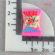 7 件/14 件迷你 3D 逼真零食树脂饰品，适合 DIY 珠宝制作、耳环、钥匙扣、手链、项链、食物主题工艺珠饰和珠宝配件 - 零食袋配件 - 查看 9