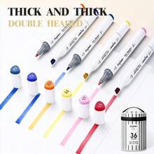 Forfeel 12/18/24/36/48/60/80/108/120 Colors Dual Tip Marker Pen Set, Oil-Based Coloring Markers For Students, Art, Drawing, Painting, Sketching - Bucket Markers - View 3