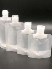 Travel Packaging Bag, A Reusable Container For Toiletries Suitable For Gyms, Camping, And Outdoor Activities - Clear - View 3
