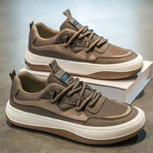 Zapatos deportivos de malla transpirable nuevos de verano para hombres, zapatos de correr casuales versátiles y modernos, ligeros, antideslizantes y acolchados de malla - Verde - Ver 4