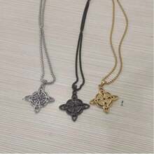 欧洲和美国维京海盗凯尔特结项链嘻哈百搭男士手持吊坠 - 彩色 - 查看 2