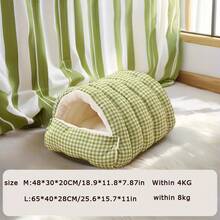 Warm Semi-Enclosed Cat Bed, Removable & Washable, Suitable For Cats & Small Dogs, All Seasons - Multicolor - View 3